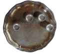 Silver plate of the 7th Infantry Regiment with silver glasses