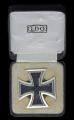 IRON CROSS FIRST CLASS SCREW BACK 1939 MARKED L/12, IN CASE LDO MAKER BY C.E. JUNCKER, BERLIN.