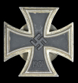 Iron Cross First Class 1939 screw back marked L/52 maker C. F. Zimmermann, Pforzheim Main.