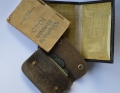 Set - Cover for Wehrmacht documents, wallet with coins, calendar with notes.