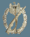 IAB. INFANTRY ASSAULT BADGE IN SILVER BY PAUL MEYBAUER
