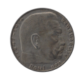 Germany - Third Reich 1933-1945, 2 Reichsmark, 1936 J, Hamburg, Paul von Hindenburg