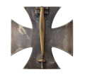 IRON CROSS FIRST CLASS 1939 UNMARKED, NONMAGNETIC IN CASE MAKER BY C.E. JUNCKER, BERLIN.