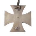 IRON CROSS FIRST CLASS 1939 MARKED L/12 IN CASE MAKER BY C.E. JUNCKER, BERLIN.