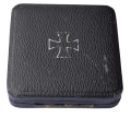 IRON CROSS FIRST CLASS 1939 MARKED L/12 IN CASE MAKER BY C.E. JUNCKER, BERLIN.