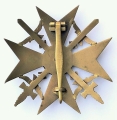 A Spanish Cross With Swords - Bronze Grade Marked L/11 Maker Wilhelm Deumer, Lüdenscheid.