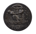 A 1934 National Day of Labour Badge maker marked.