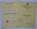 Set Paper Awards after Gefreiten Isemann Ludwig 8./Pz.Gren.Rgt.63