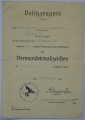 Set Paper Awards after Gefreiten Isemann Ludwig 8./Pz.Gren.Rgt.63
