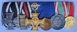 Six Medals Bar Police WWI/WWII.