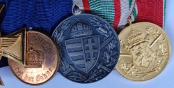 Six Medals Bar Police WWI/WWII.