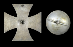 Iron Cross First Class 1939 screw back marked L/52 maker C. F. Zimmermann, Pforzheim Main.