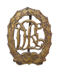 A BRONZE GRADE DRL SPORT BADGE - THIRD MODEL BY PETZ & LORENZ u. Reichenbach.
