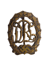 A BRONZE GRADE DRL SPORT BADGE - THIRD MODEL BY PETZ & LORENZ.