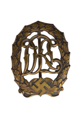 A BRONZE GRADE DRL SPORT BADGE - THIRD MODEL BY PETZ & LORENZ.