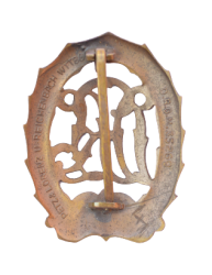 A BRONZE GRADE DRL SPORT BADGE - THIRD MODEL BY PETZ & LORENZ u. Reichenbach.