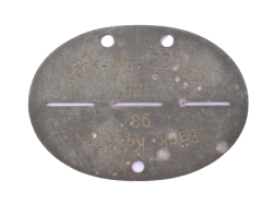 A Second War German ID DISC - Bäck Kg. 228 no 93, BAKER.