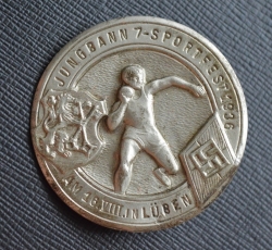 A 1936 HJ Shot Put Sportsfest Tinnie.