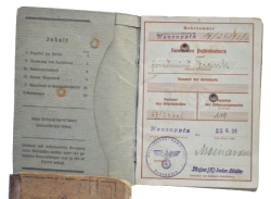 Germany, Heer. A Set Kurland Cuff Title, Iron Cross Second Class, Wound Badge With Recipient Soldbuch and Wehrpass