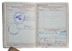 Germany, Heer. A Set Kurland Cuff Title, Iron Cross Second Class, Wound Badge With Recipient Soldbuch and Wehrpass