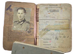 Germany, Heer. A Set Kurland Cuff Title, Iron Cross Second Class, Wound Badge With Recipient Soldbuch and Wehrpass