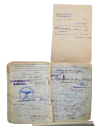 Germany, Heer. A Set Kurland Cuff Title, Iron Cross Second Class, Wound Badge With Recipient Soldbuch and Wehrpass