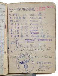 Germany, Heer. A Set Kurland Cuff Title, Iron Cross Second Class, Wound Badge With Recipient Soldbuch and Wehrpass