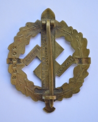 SA. A Sports Badge, Bronze Grade Type I, By E. Schneider