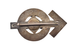 An HJ Proficiency Badge, Silver Grade with miniature.