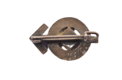 An HJ Proficiency Badge, Silver Grade with miniature.
