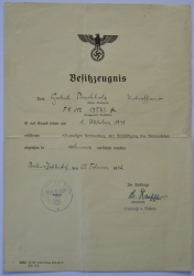 Set Paper Awards after Unteroffizier Herbert Buchholz.