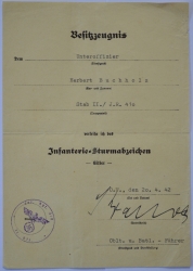 Set Paper Awards after Unteroffizier Herbert Buchholz.