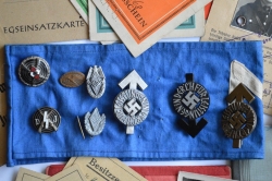Hitlerjugend HJ and Deutsches Jungvolk (DJ) Grouping By Karl Laber, ID Documents, Badges etc.