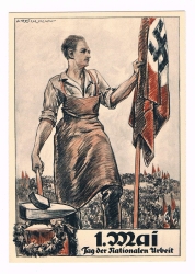 III. Reich - colored propaganda postcard - 