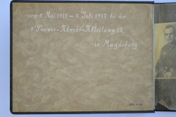 A SECOND WORLD WAR GERMAN PHOTO ALBUM 4 PANZER ABWEHR ABTEILUNG IN MAGDEBURG.