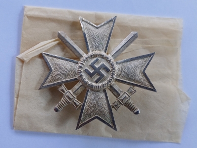 A War Merit Cross First Class with Swords marked 1 maker Deschler & Sohn, München.