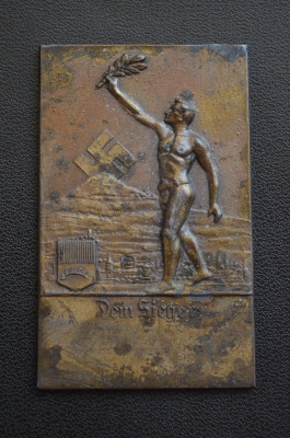 1938 REICHSOFFENE SCHWIMMWETTÄMPFE WINNERS PLAQUE.