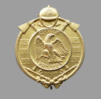 A Republic of Prussia Decoration for Merit in the Fire Service