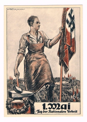 III. Reich - colored propaganda postcard - 