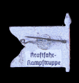 German Kraftfahr-kampfgruppe Motorized Combat Groups Wooden Flag Tinnie