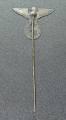 An NSDAP eagle stickpin marked GES.GESCH.