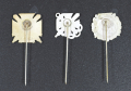 A Marine; a 10 and a 25 Year Veteran's Membership Stickpins By Gante