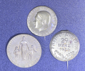 Germany, Third Reich. Lot of three pins and tinnie