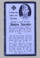 A 1942 Obituary (Death Card) to Gefreiter Infantry Regiment Anton Inreiter.