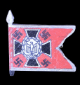 German Wehrmacht artillery (Artillerie) Wooden Flag Tinnie