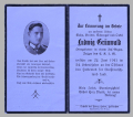 A 1941 Obituary (Death Card) to Obergefreiter Infantry Regiment Ludwig Grünwald.