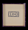 Miniature Mother's Cross in silver on ribbon, marked L/60 maker Gustav Brehmer from Markneukirchen, in LDO sales box.