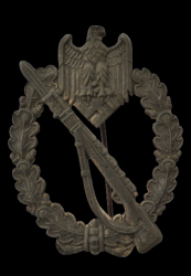 IAB Infantry Assault Badge, zinc, maker Deschler & Sohn, München