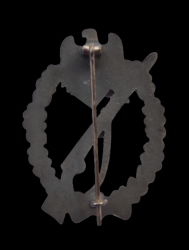 IAB Infantry Assault Badge silver, zinc, maker Paul Meybauer