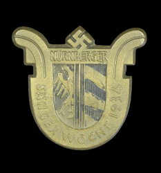 Badge of the 4th Nuremberg Singing Week (Nürnberger Sängerwoche) from 1934.